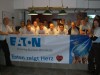 Küche mit Spielern und Sponsor<br>